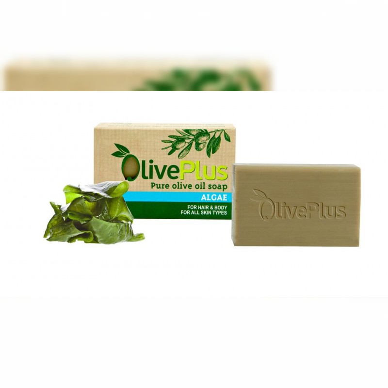 Naturalne mydło oliwkowe z algami 100gr Naturalne mydło oliwkowe z algami 100gr