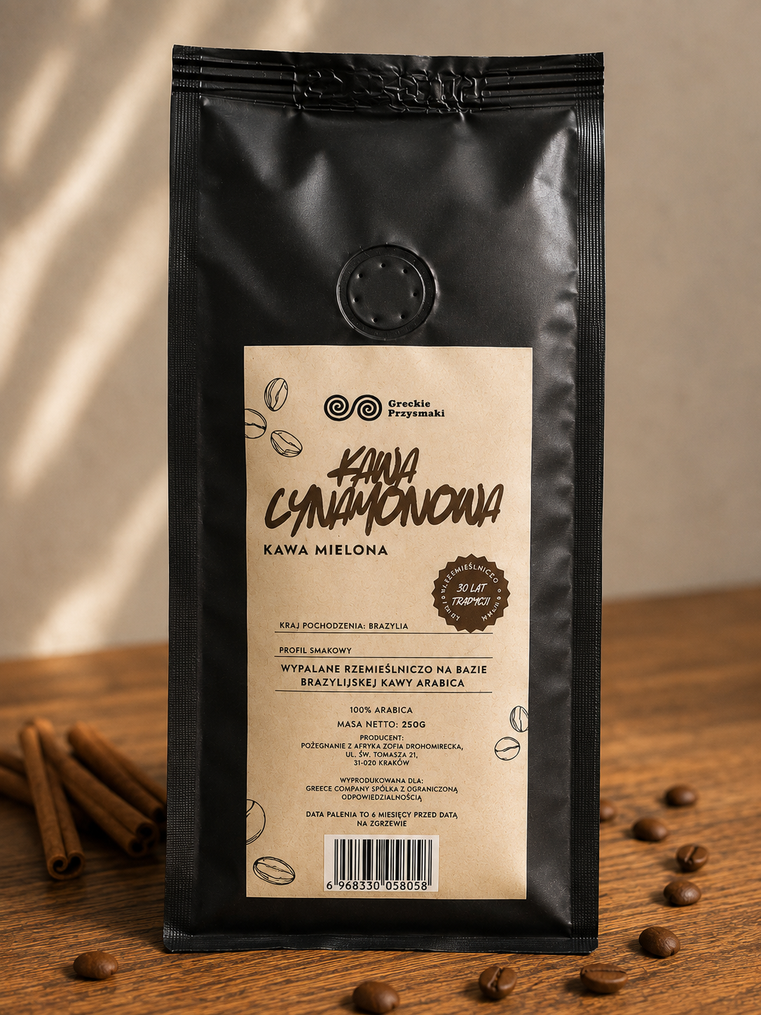 Kawa Cynamonowa mielona 250g