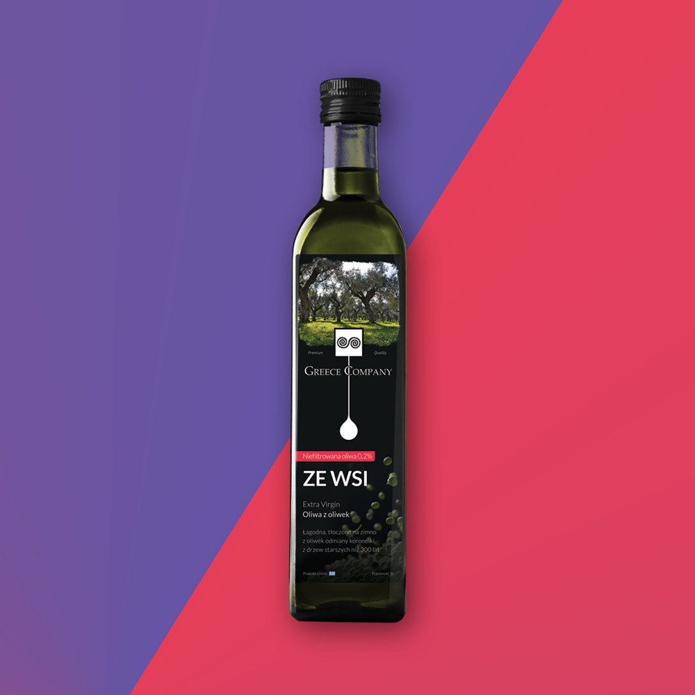 Oliwa z oliwek ZE WSI niefiltrowana Extra Virgin  wytrawna 0.2 1 L