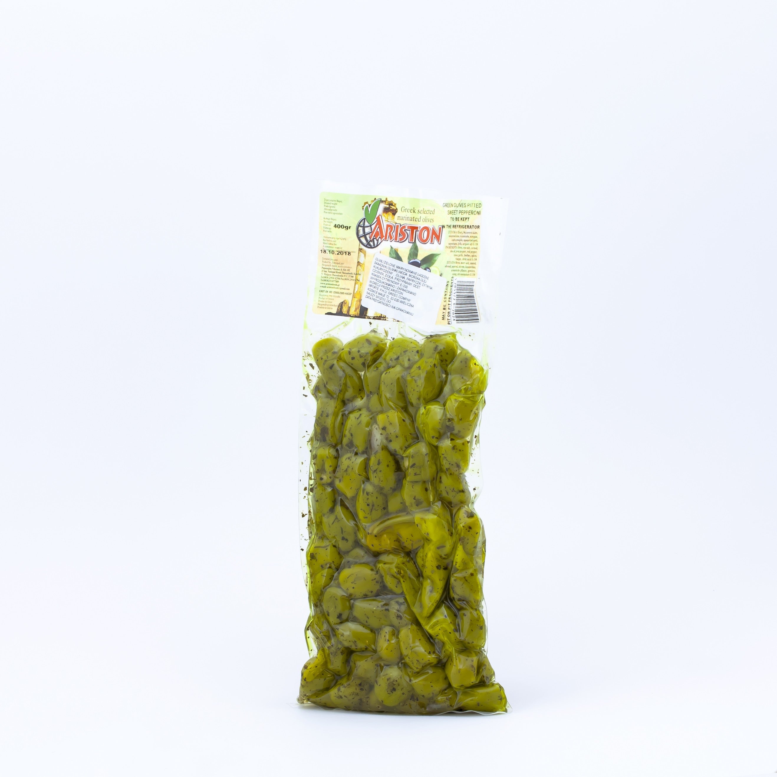 Oliwki bez pestek marynowane zielone łagodne 400 g