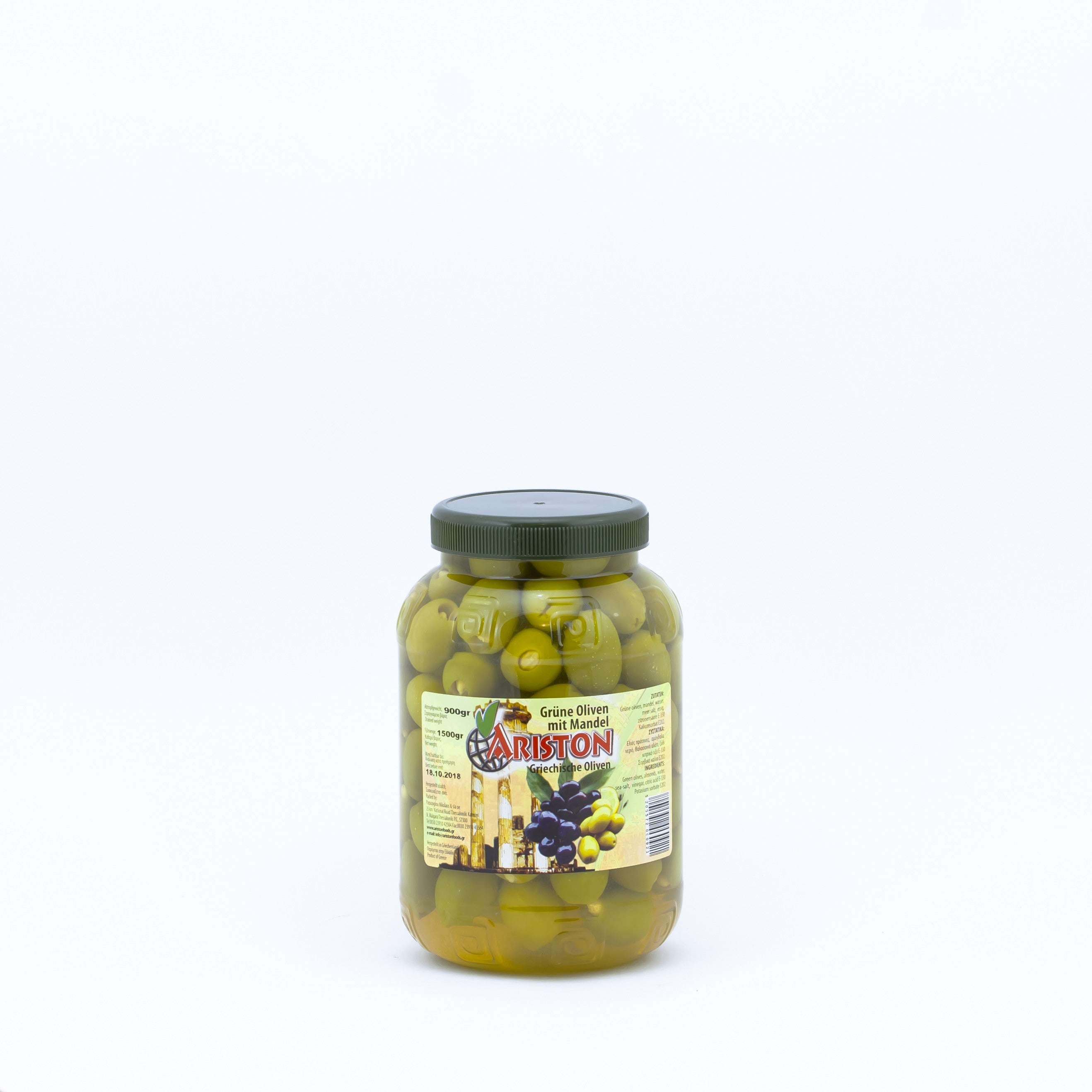 Oliwki z migdałami zielone 900 g waga netto