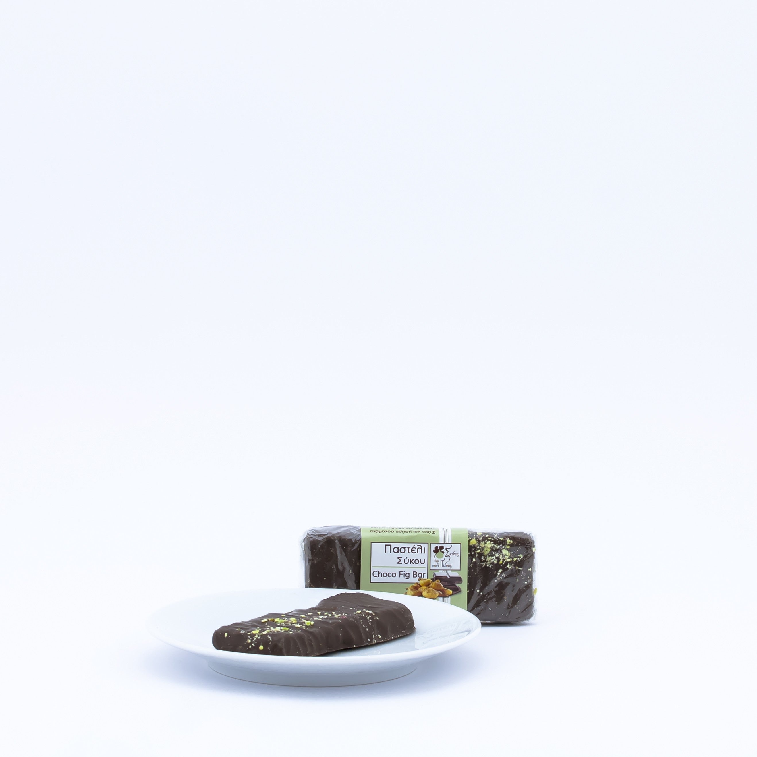 Baton figowy z czekoladą i orzechami 60g - premium