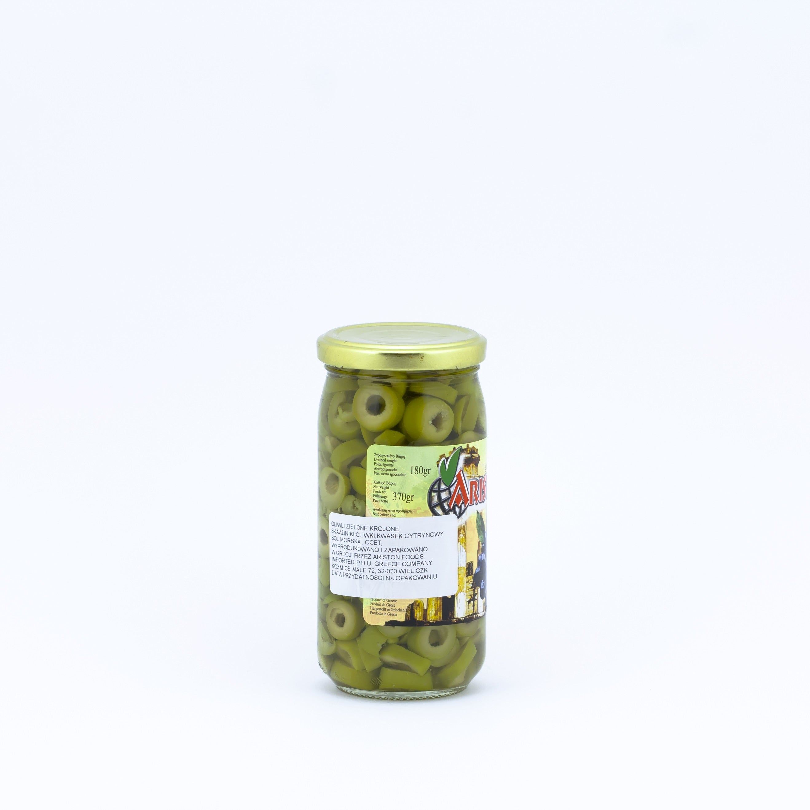Oliwki krojone zielone 360 g