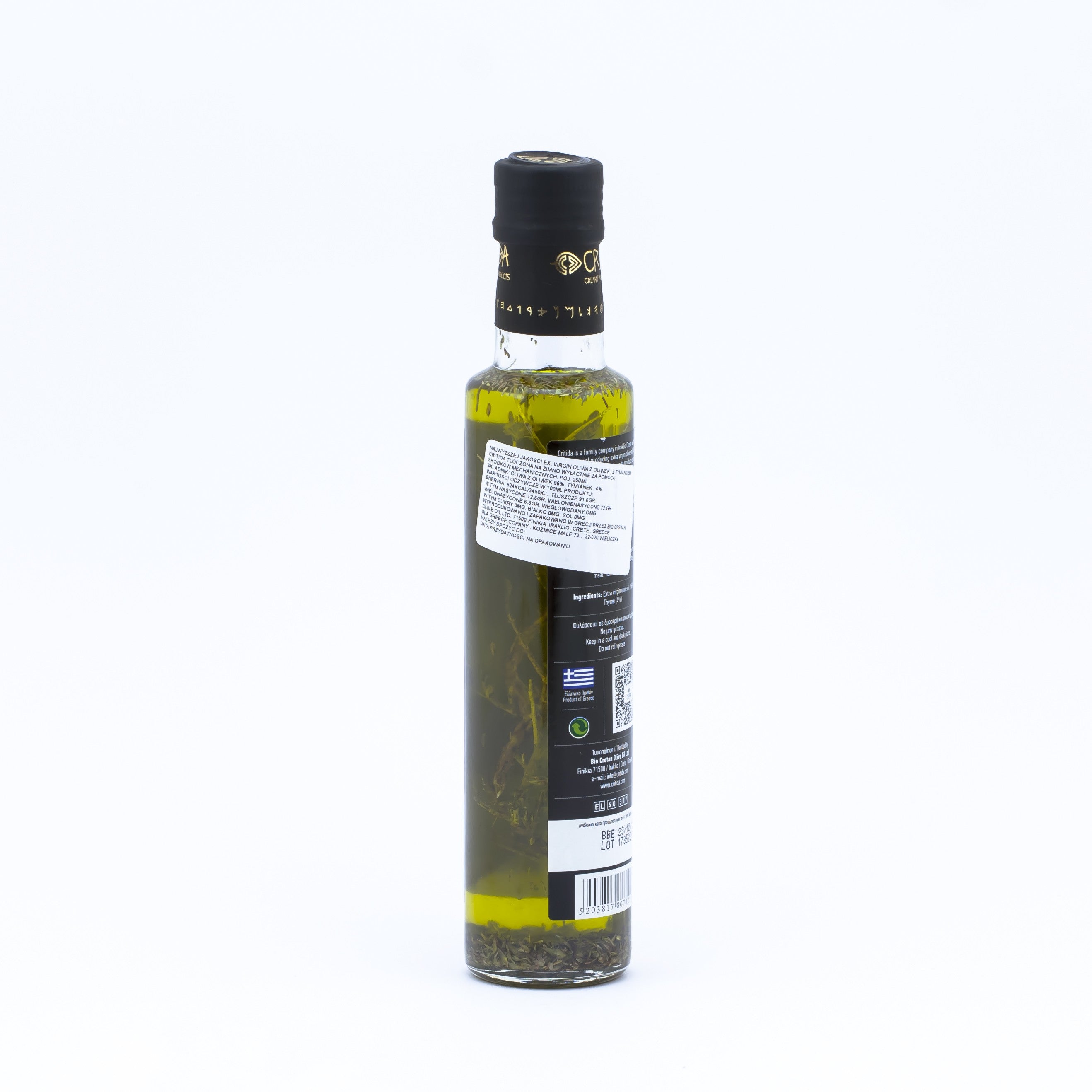 Oliwa z oliwek Dorica z tymiankiem 0.3% 250 ml