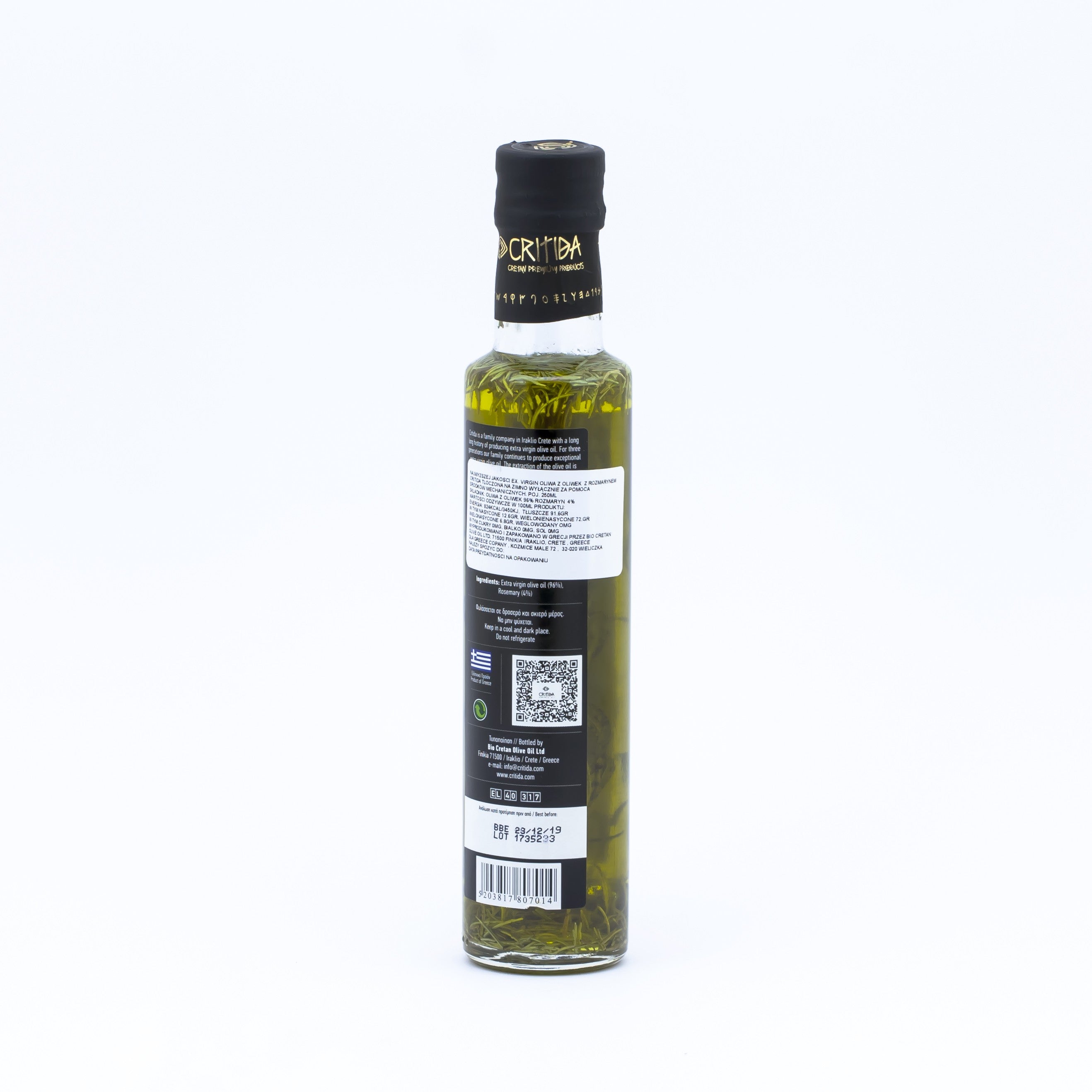 Oliwa z oliwek Dorica z rozmarynem 0.3% 250 ml