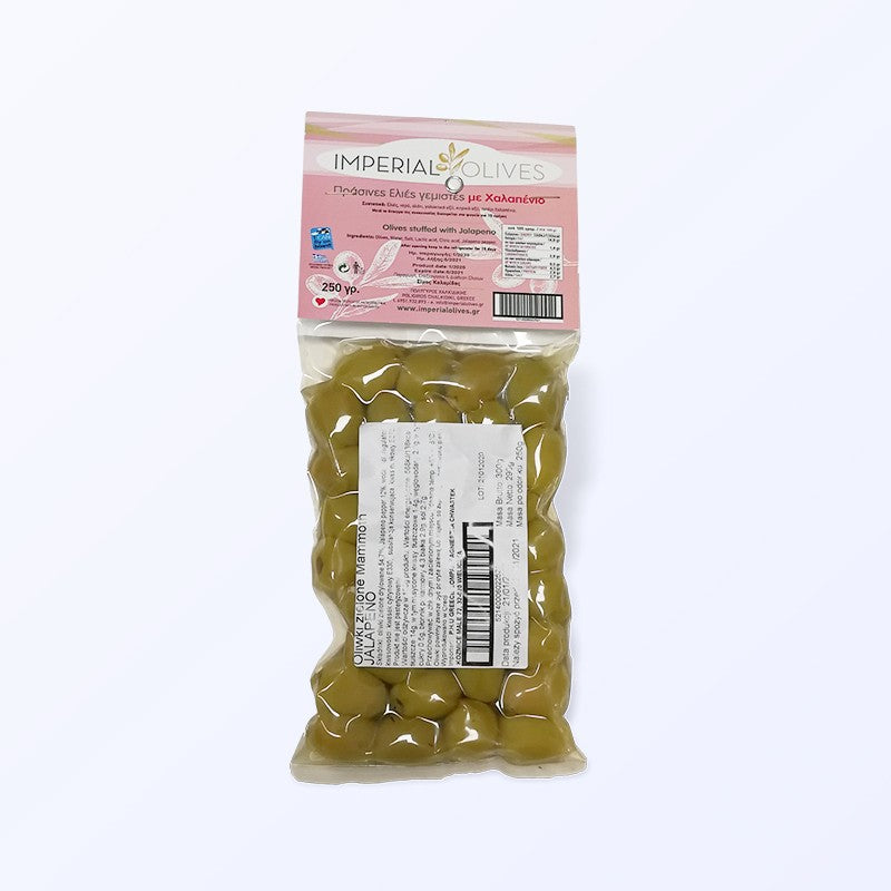 Oliwki zielone nadziewane jalapeno 250 g