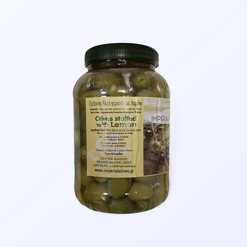 Oliwki zielone nadziewane skórką cytrynową 1 kg
