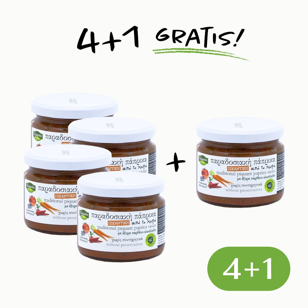 HIT CENOWY -  Pesto paprykowe 300 g 4 + 1 GRATIS