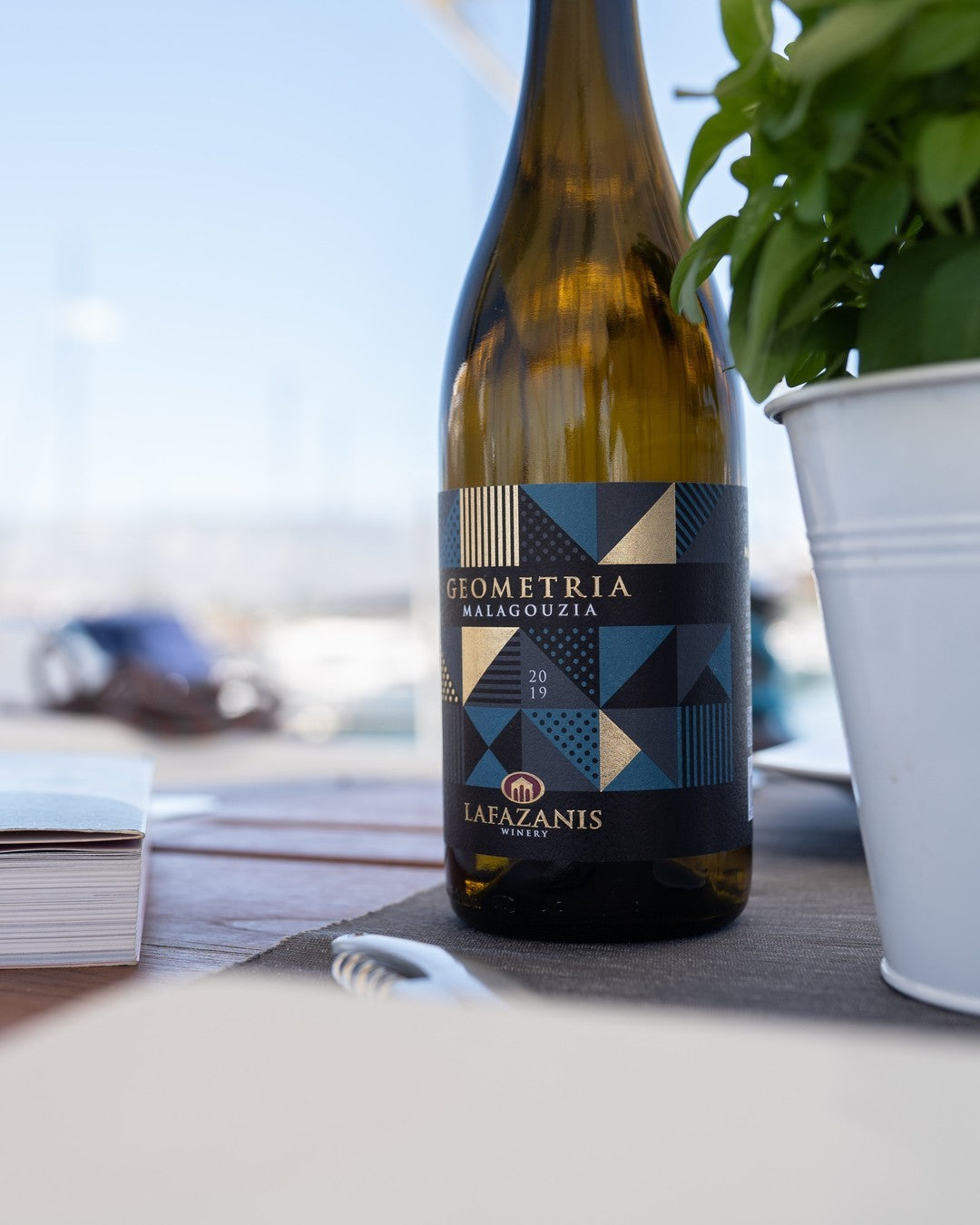 Wino Białe Wytrawne “GEOMETRIA” MALAGOUZIA 750ml