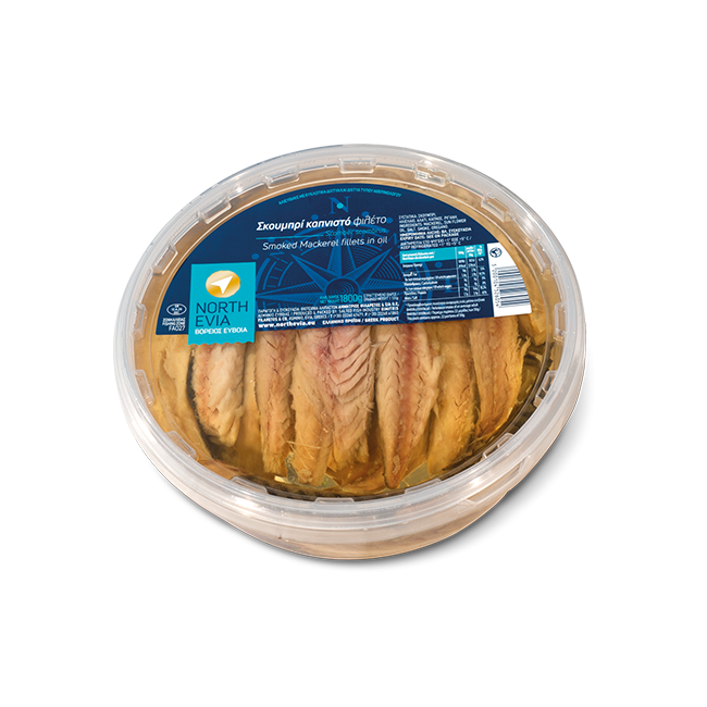 Filety z wędzonej Makreli w oleju 2kg