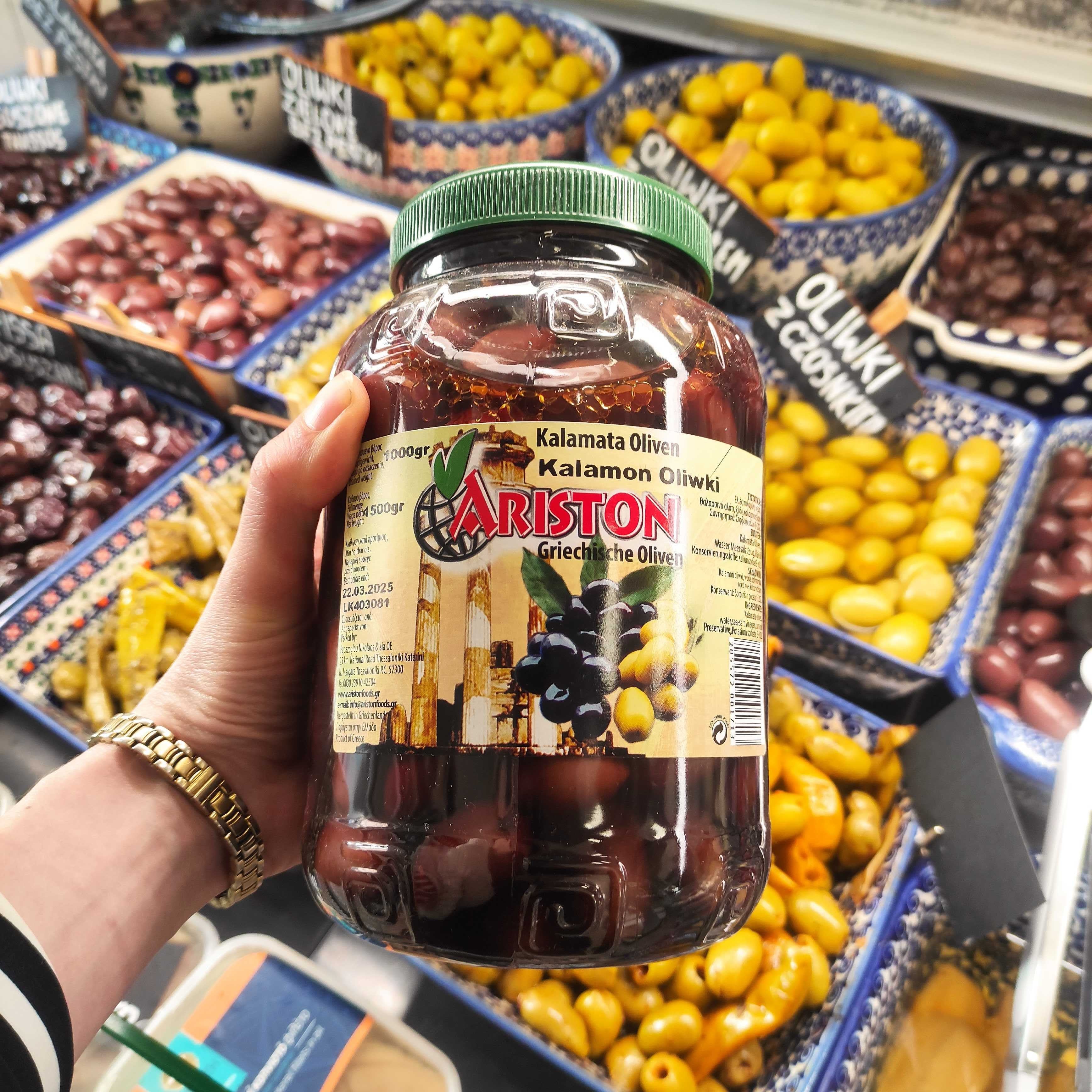 Oliwki z pestką Kalamata 1 kg waga netto