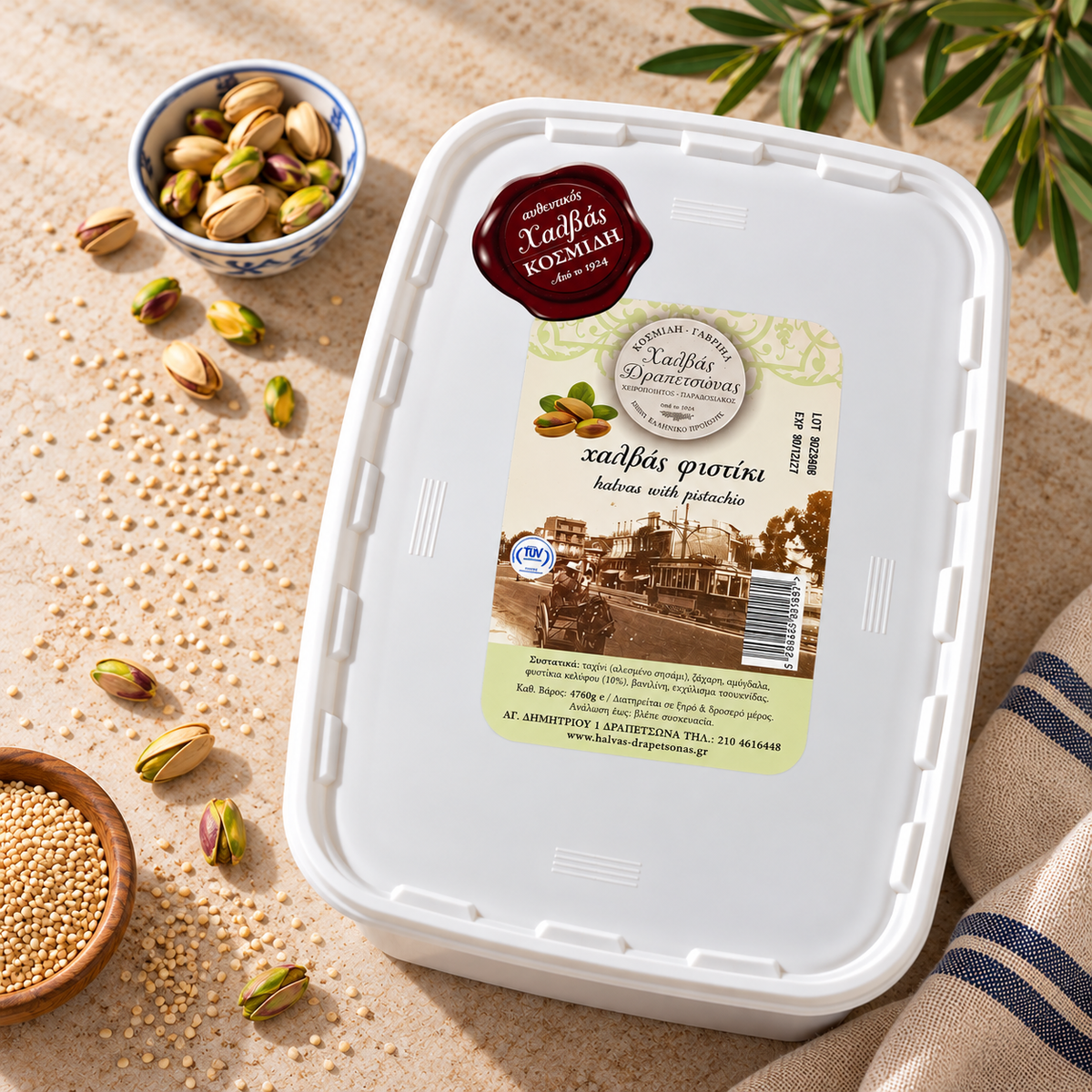 Chałwa waniliowa z pistacjami 4,76 kg