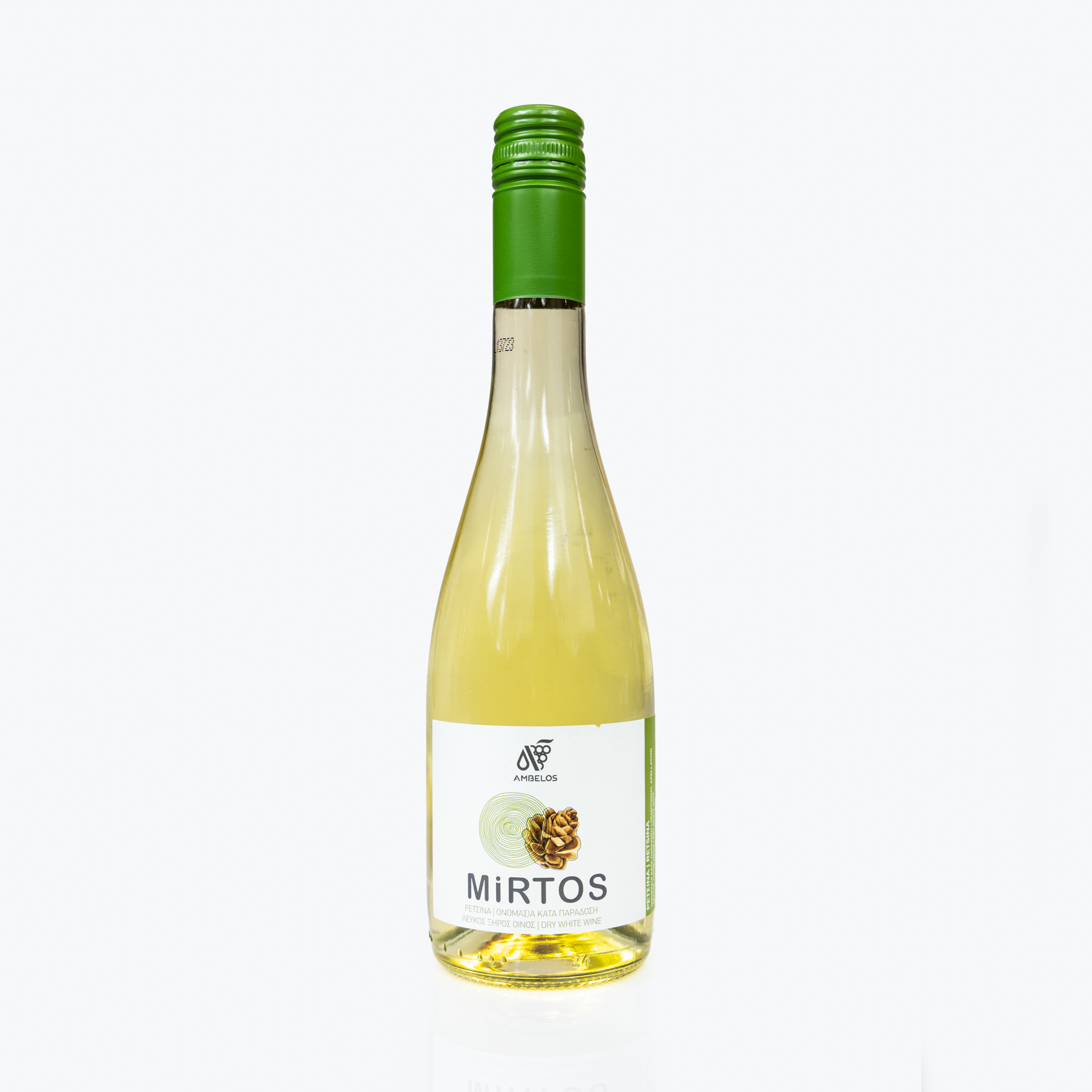 Wino Mirtos Retsina białe wytrawne 500 ml