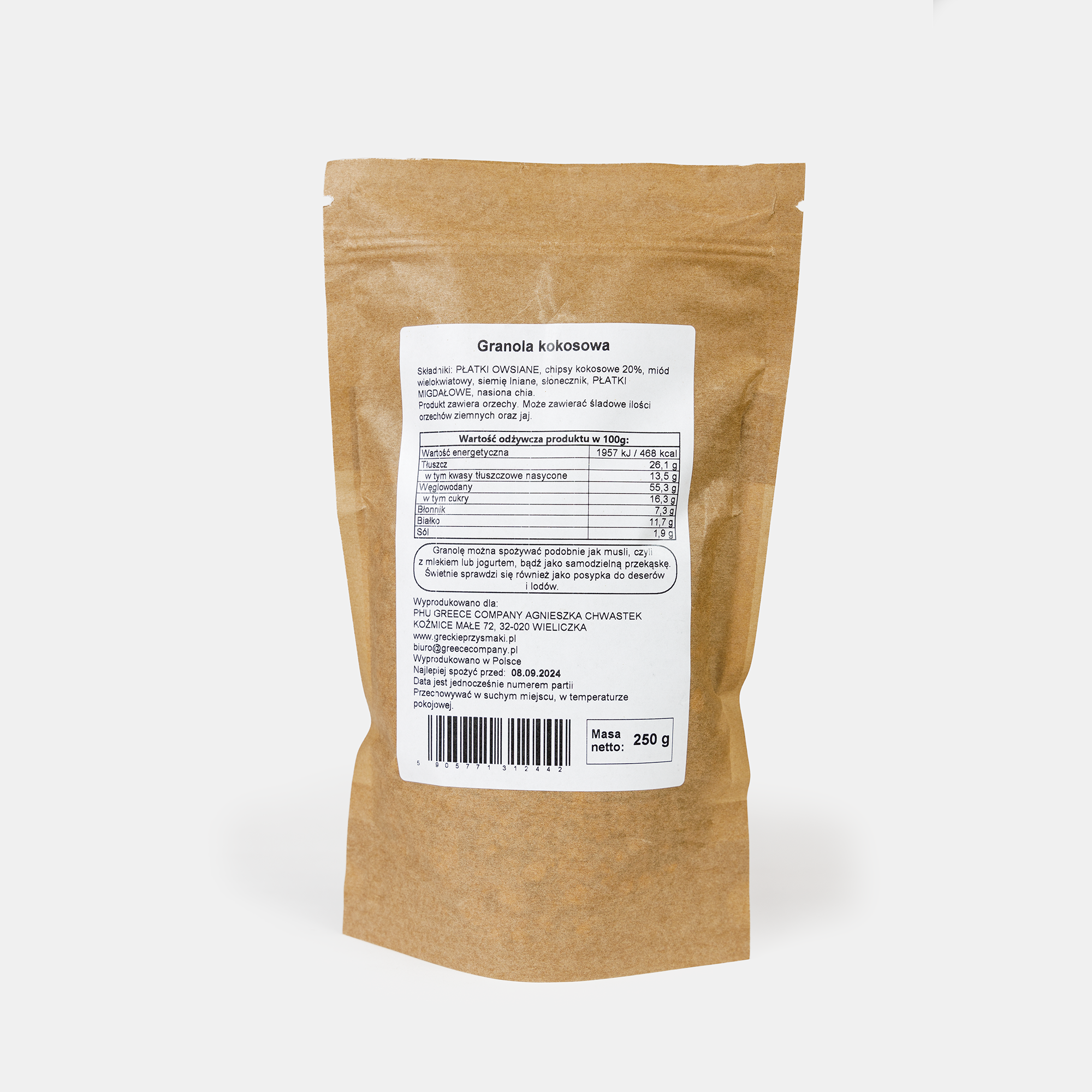 Granola kokosowa 250 g