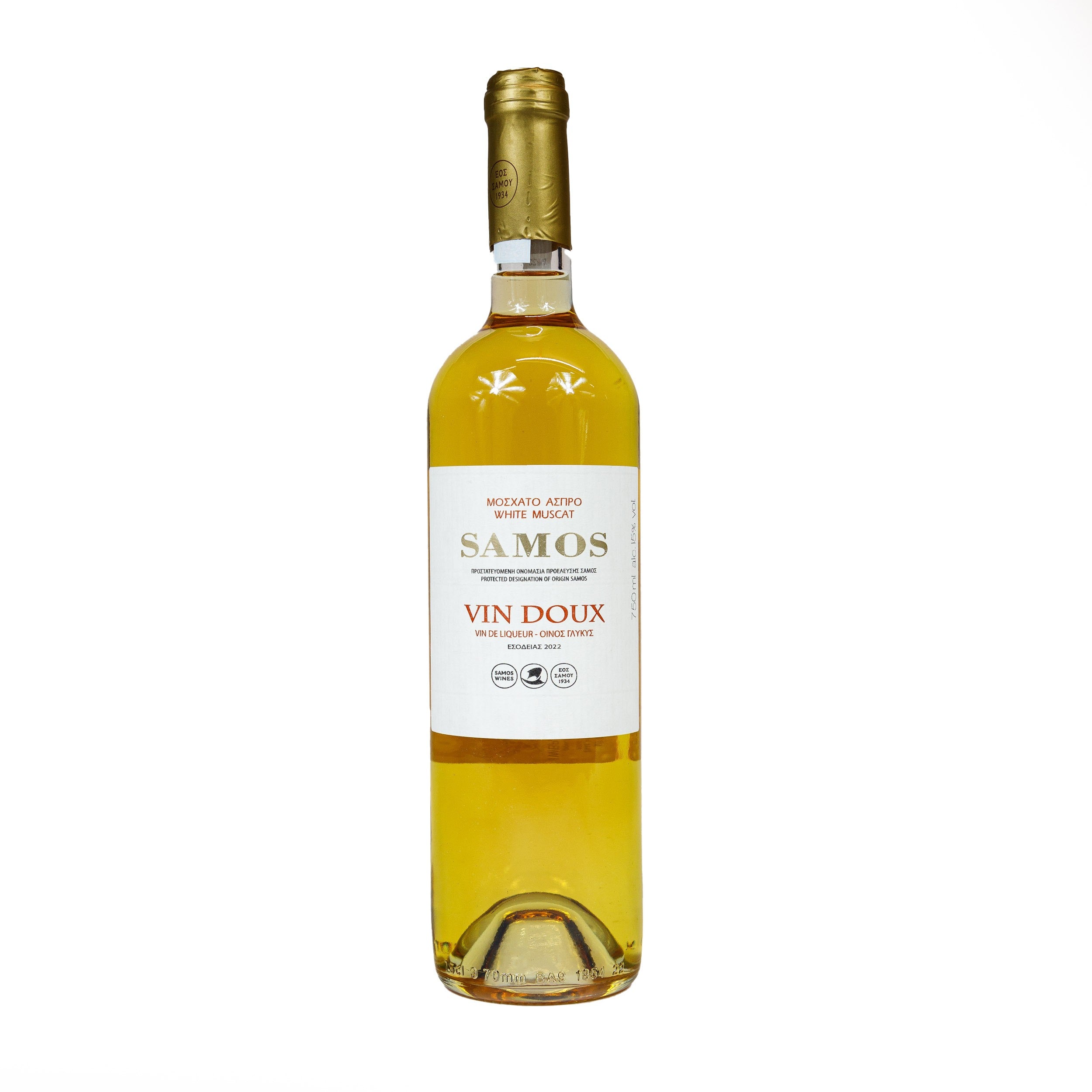 Wino Samos Vin Doux Białe Słodkie 2022 750 ml