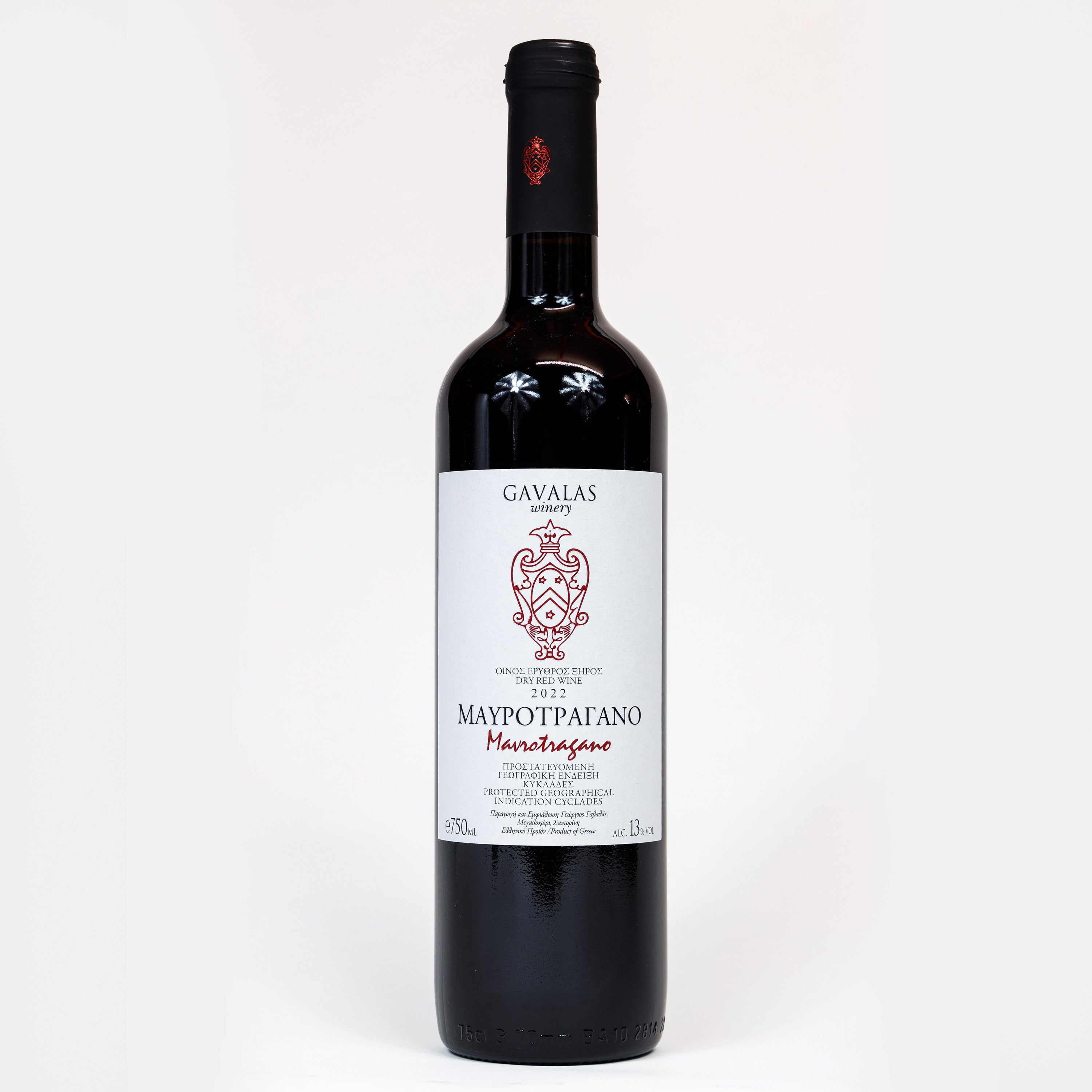 Wino Mavrotragano czerwone wytrawne 750ml