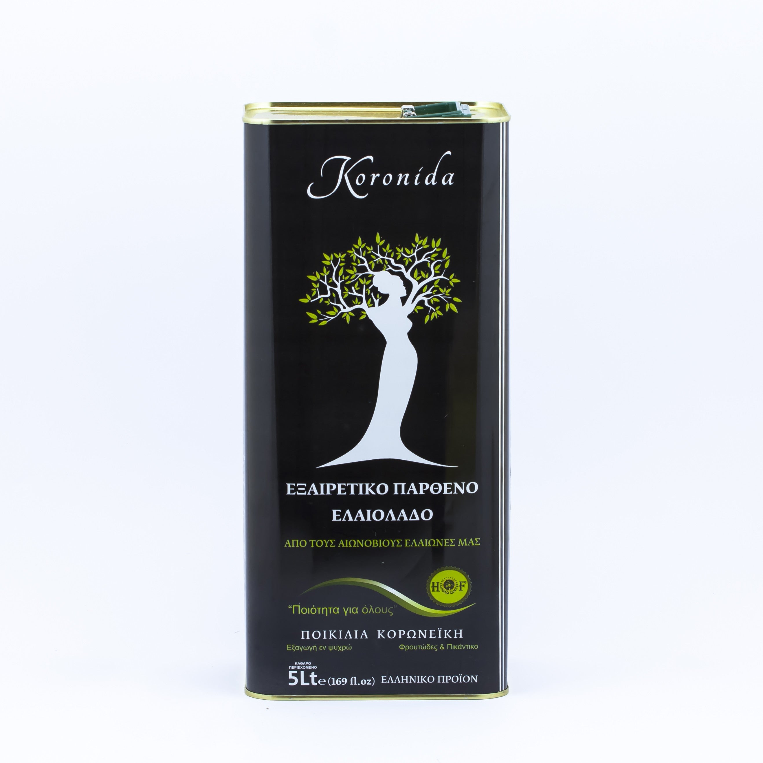 Limitowana edycja Oliwa z oliwek niefiltrowana Koronida max 0.3% 5 l