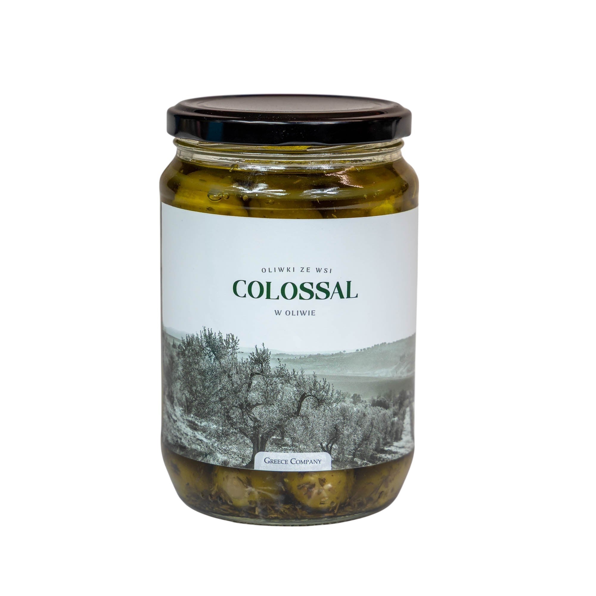 Oliwki Ze Wsi Zielone Colossal w oliwie 410 g