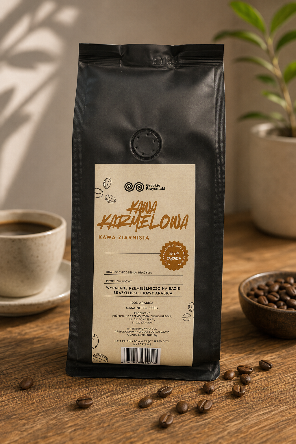 Kawa Karmelowa ziarnista 250g