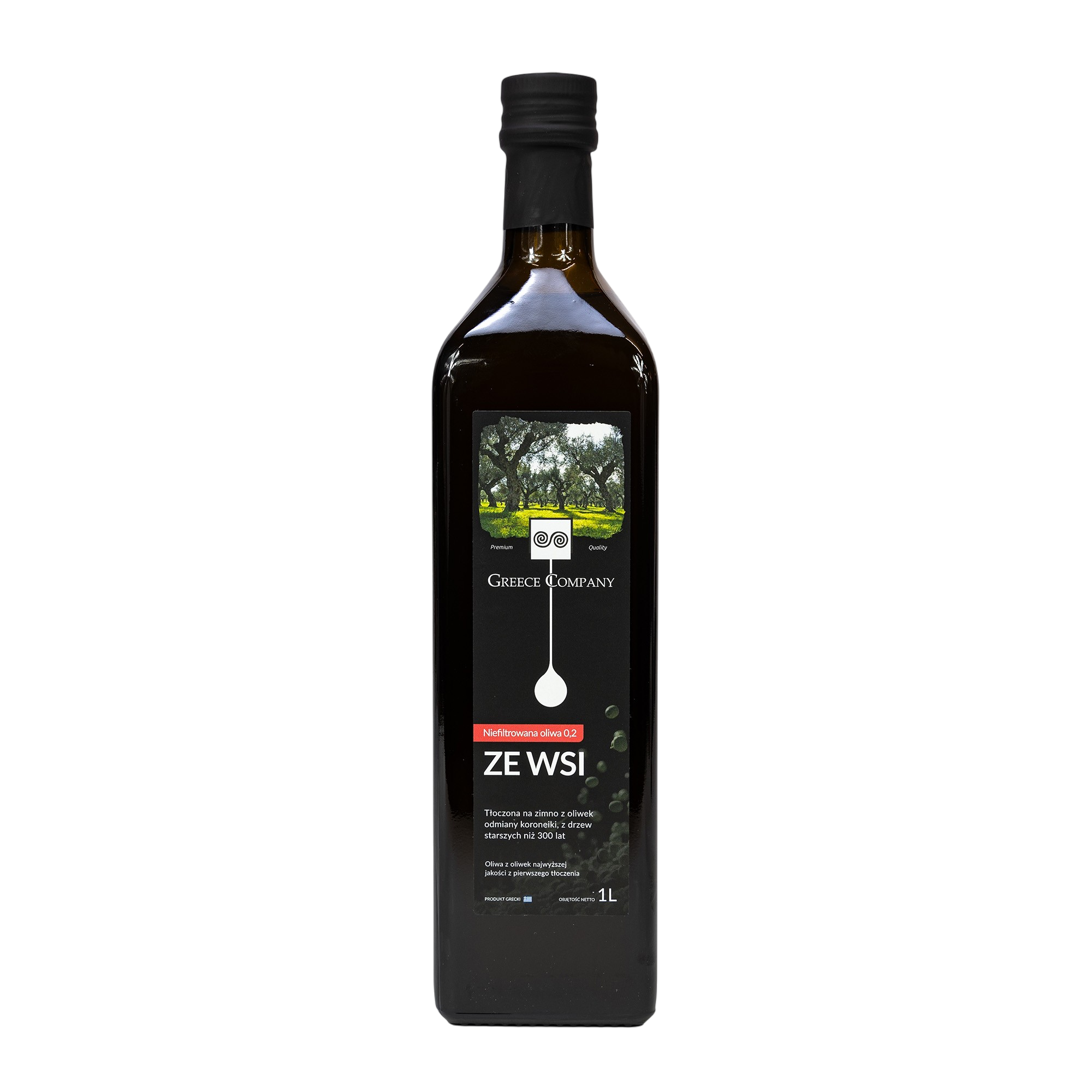 Oliwa z oliwek ZE WSI niefiltrowana Extra Virgin  wytrawna 0.2 1 L