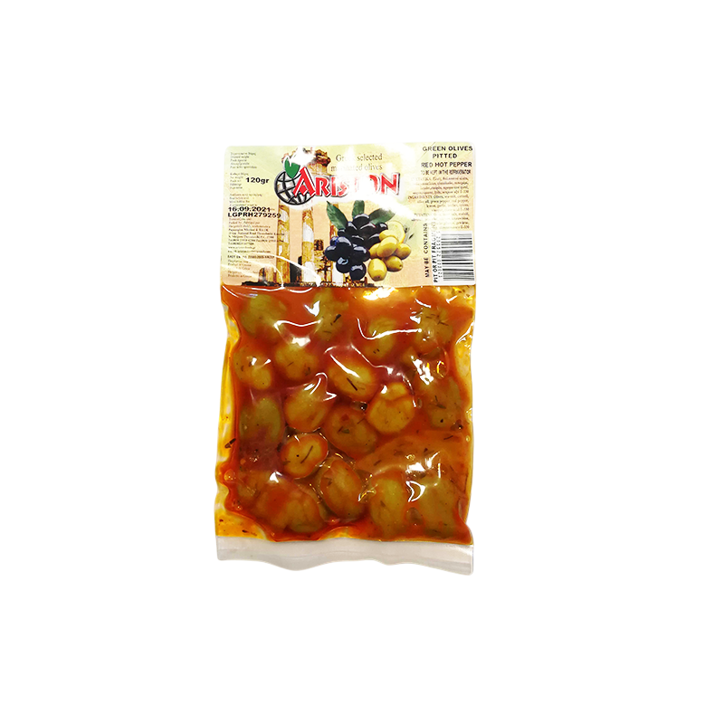 Oliwki bez pestki zielone marynowane pikantne 120 g