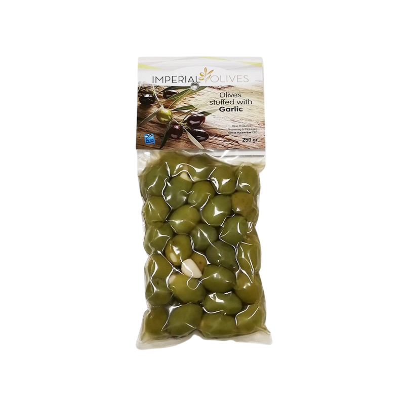 Oliwki zielone nadziewane czosnkiem 250 g