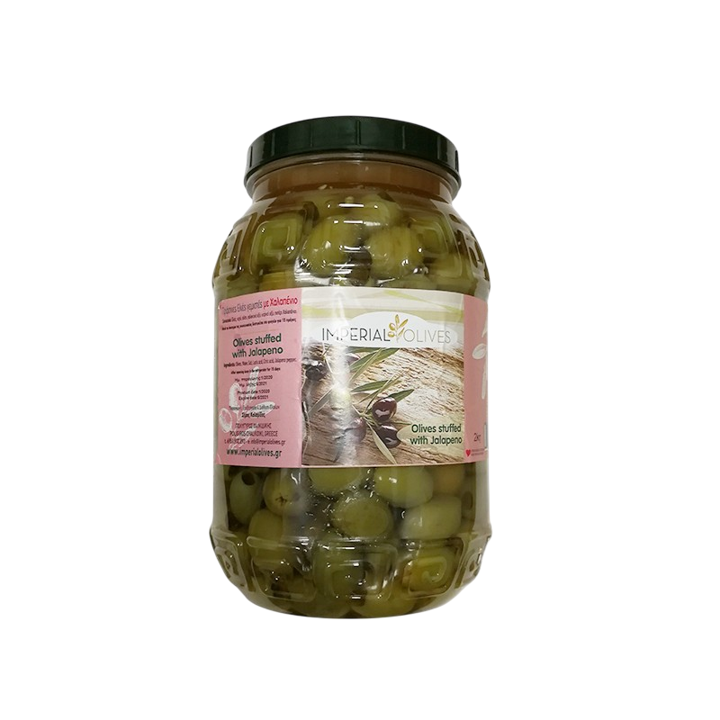 Oliwki zielone nadziewane jalapeno 1 kg