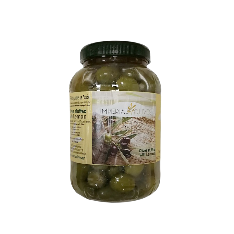 Oliwki zielone nadziewane skórką cytrynową 1 kg