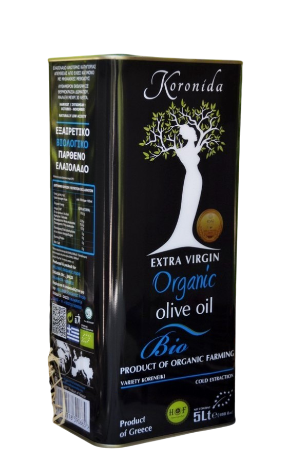 Oliwa z oliwek niefiltrowana Koronida BIO 0.3% 5 L