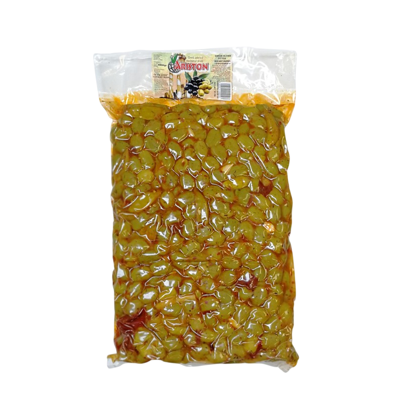 Oliwki bez pestek zielone marynowane pikantne 2 kg