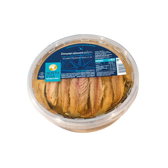 Filety z wędzonej Makreli w oleju 2kg