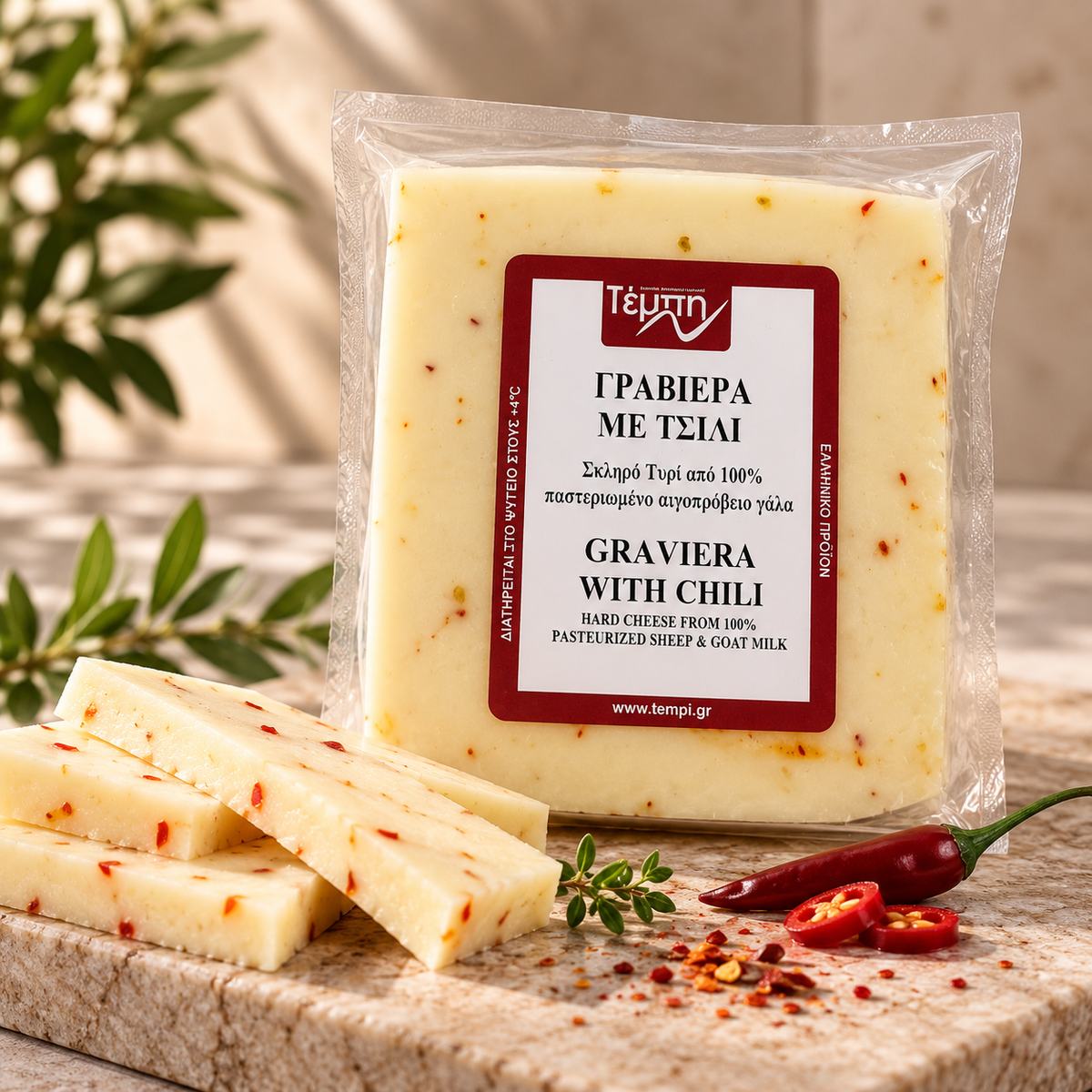 Ser Graviera z chili Tempi 300 g