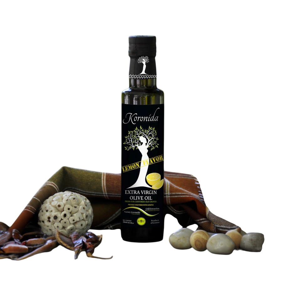 Oliwa z oliwek niefiltrowana Koronida z cytryną 250 ml