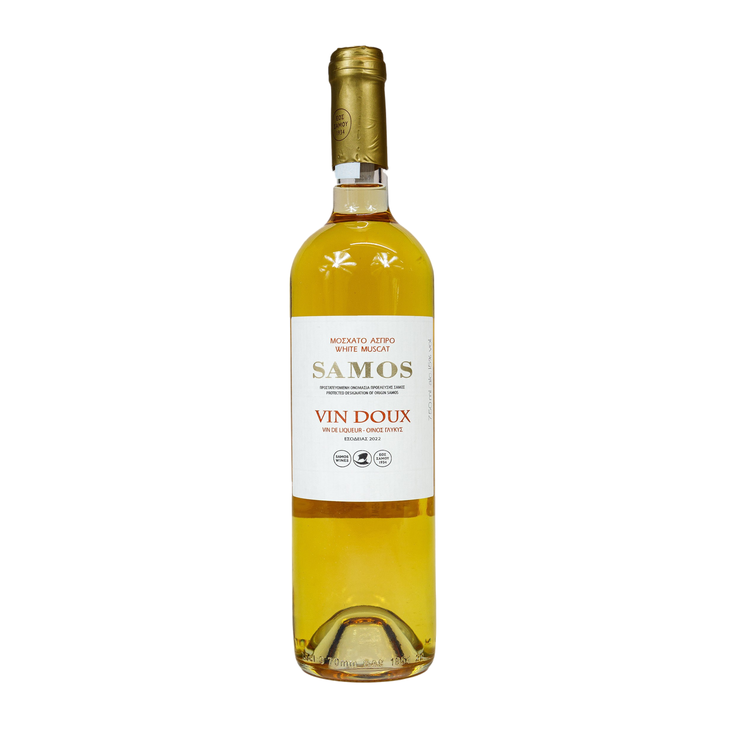 Wino Samos Vin Doux Białe Słodkie 2022 750 ml
