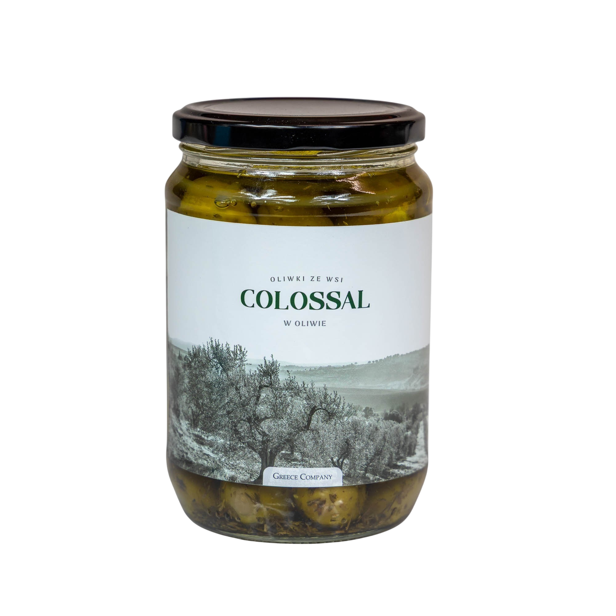 Oliwki Ze Wsi Zielone Colossal w oliwie 410 g