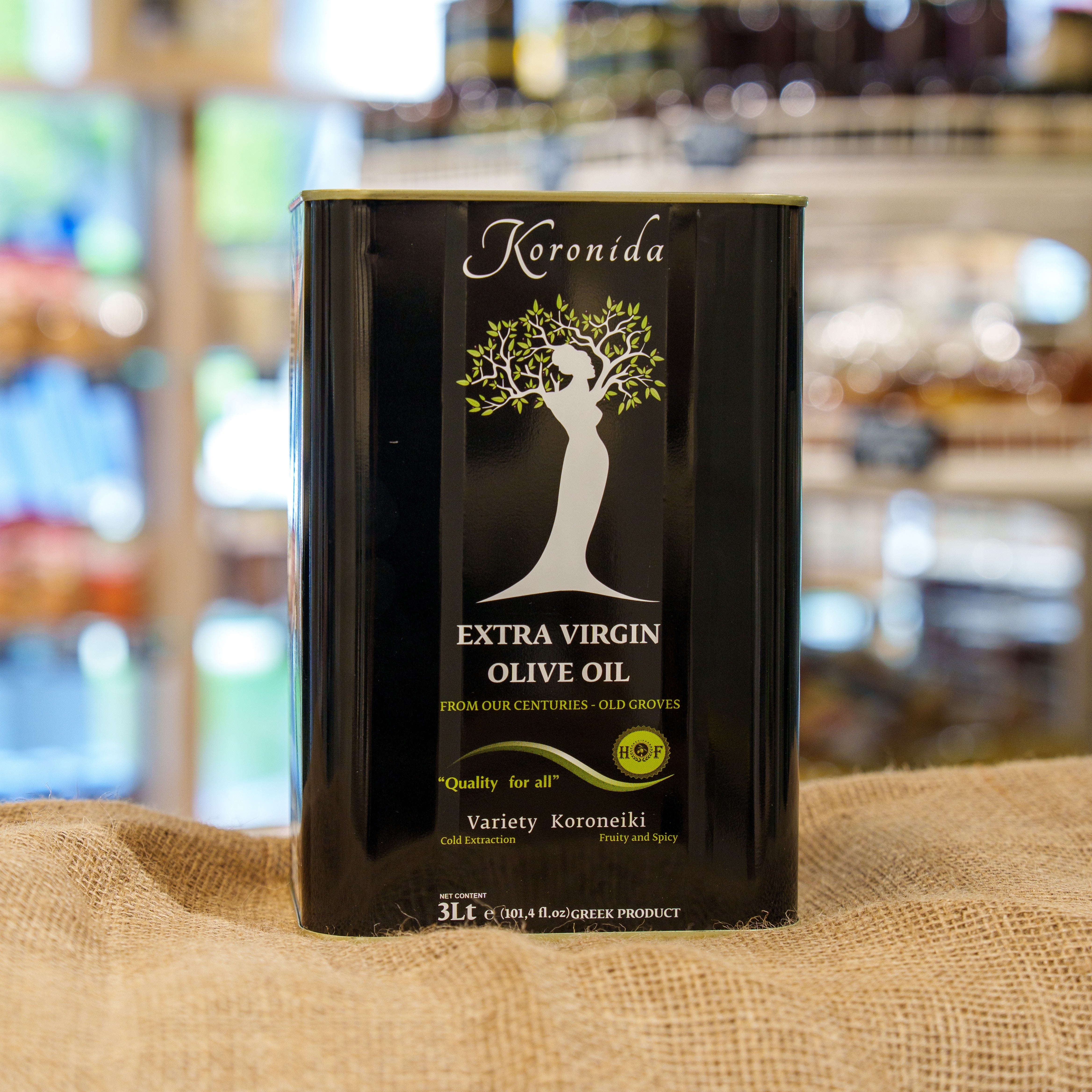 Oliwa z oliwek niefiltrowana Koronida max 0.3% 3 l