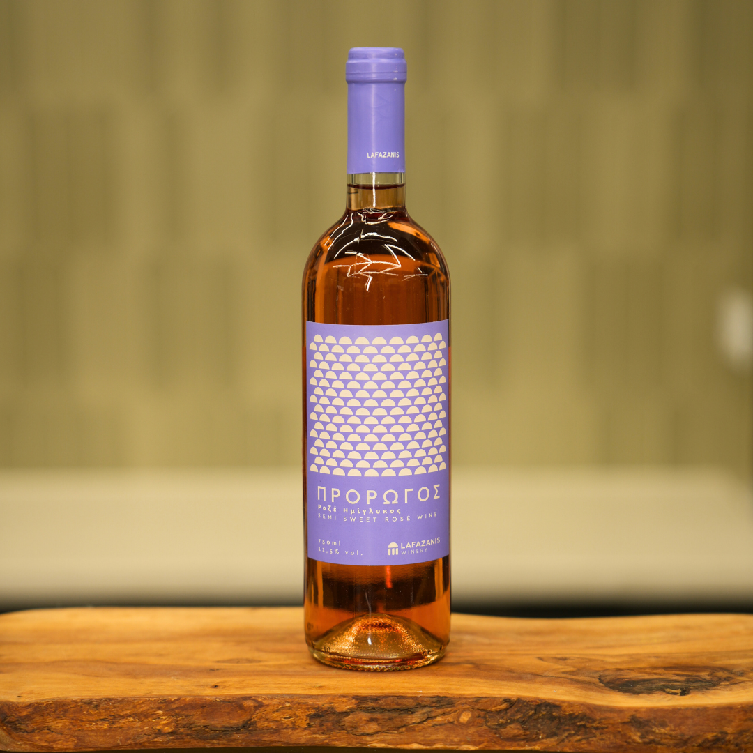 Wino Różowe Półsłodkie Prorogos 750ml - Lafazanis