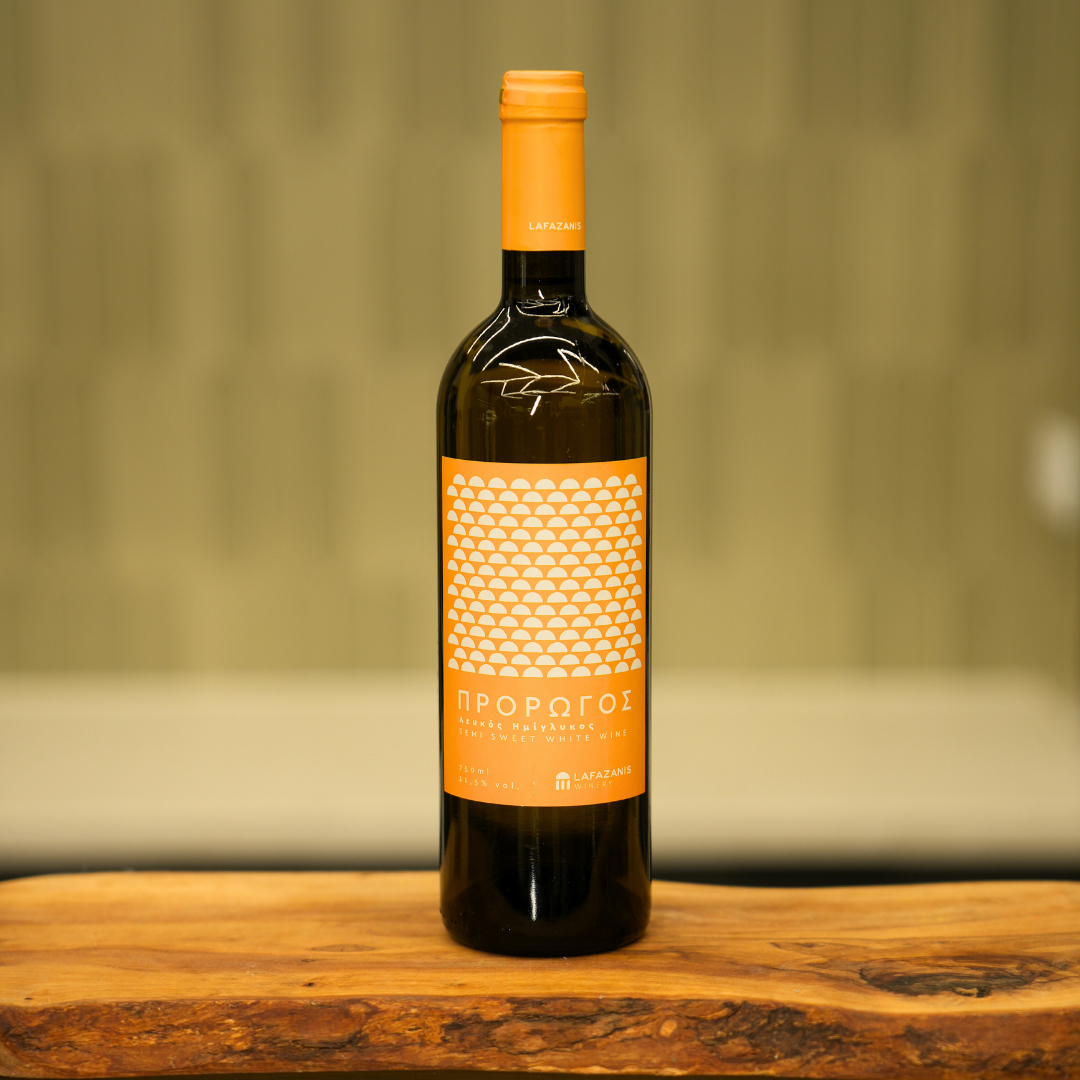 Wino Białe Półsłodkie Prorogos 750ml - Lafazanis