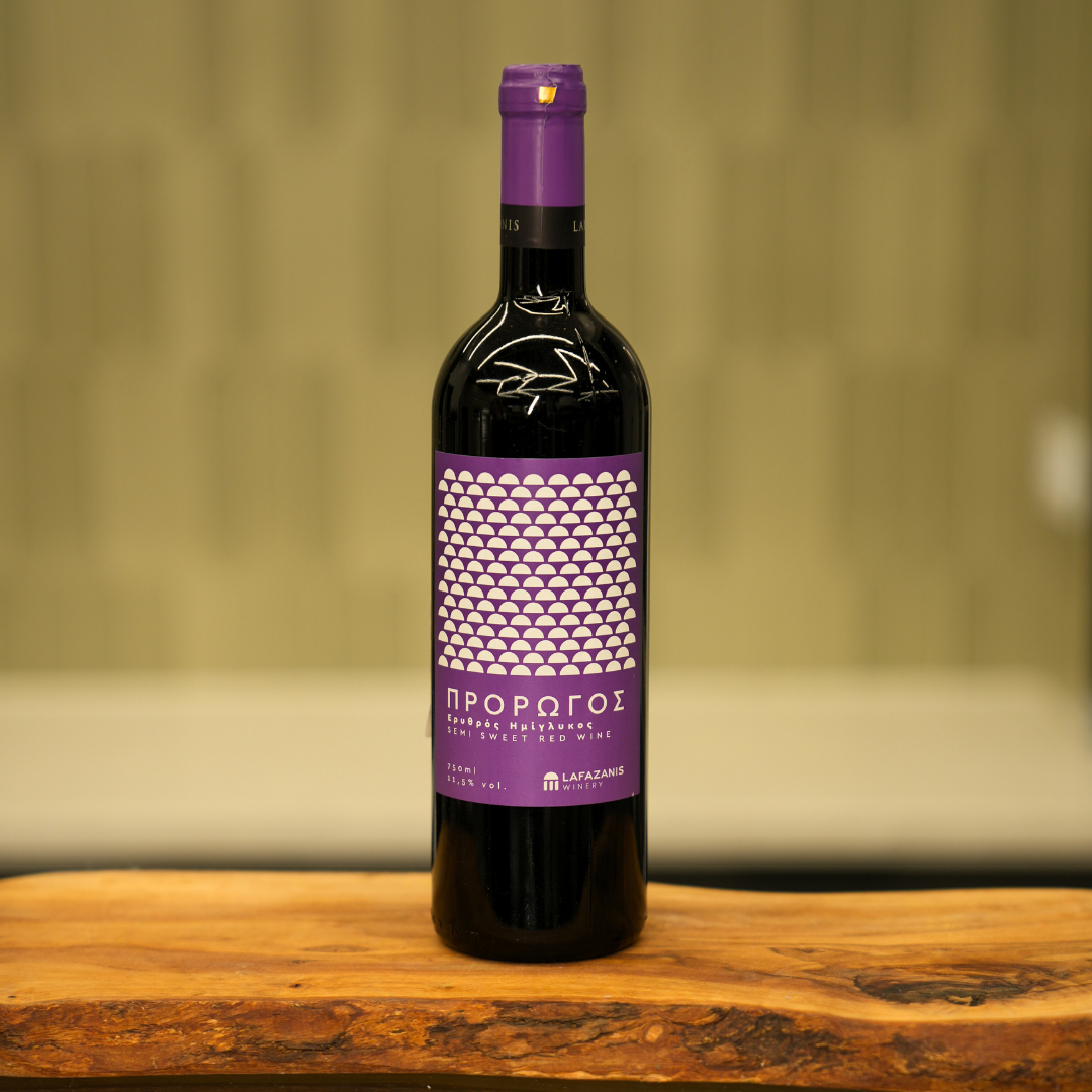 Wino Czerwone Półsłodkie Prorogos 750ml - Lafazanis