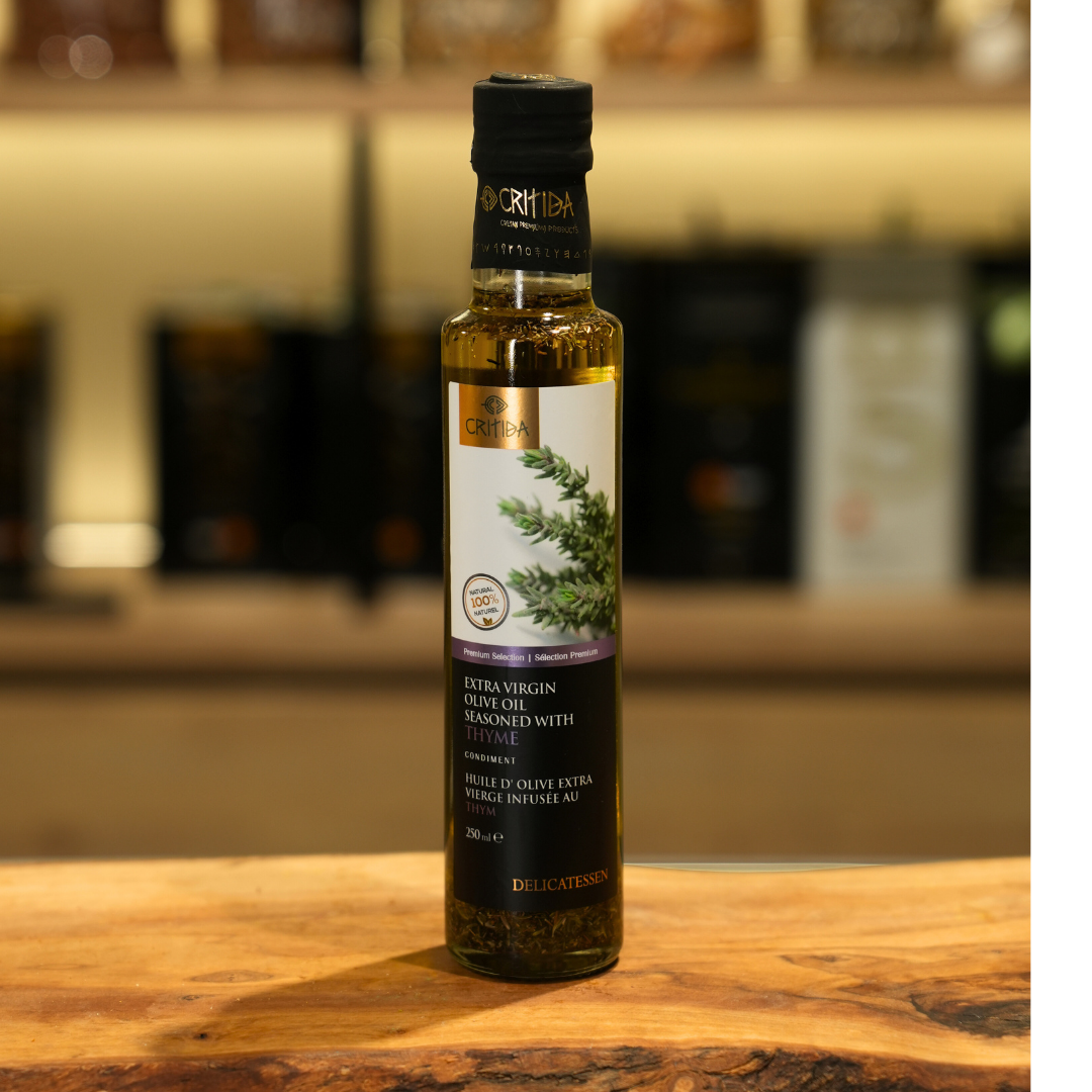 Oliwa z oliwek Dorica z tymiankiem 0.3% 250 ml