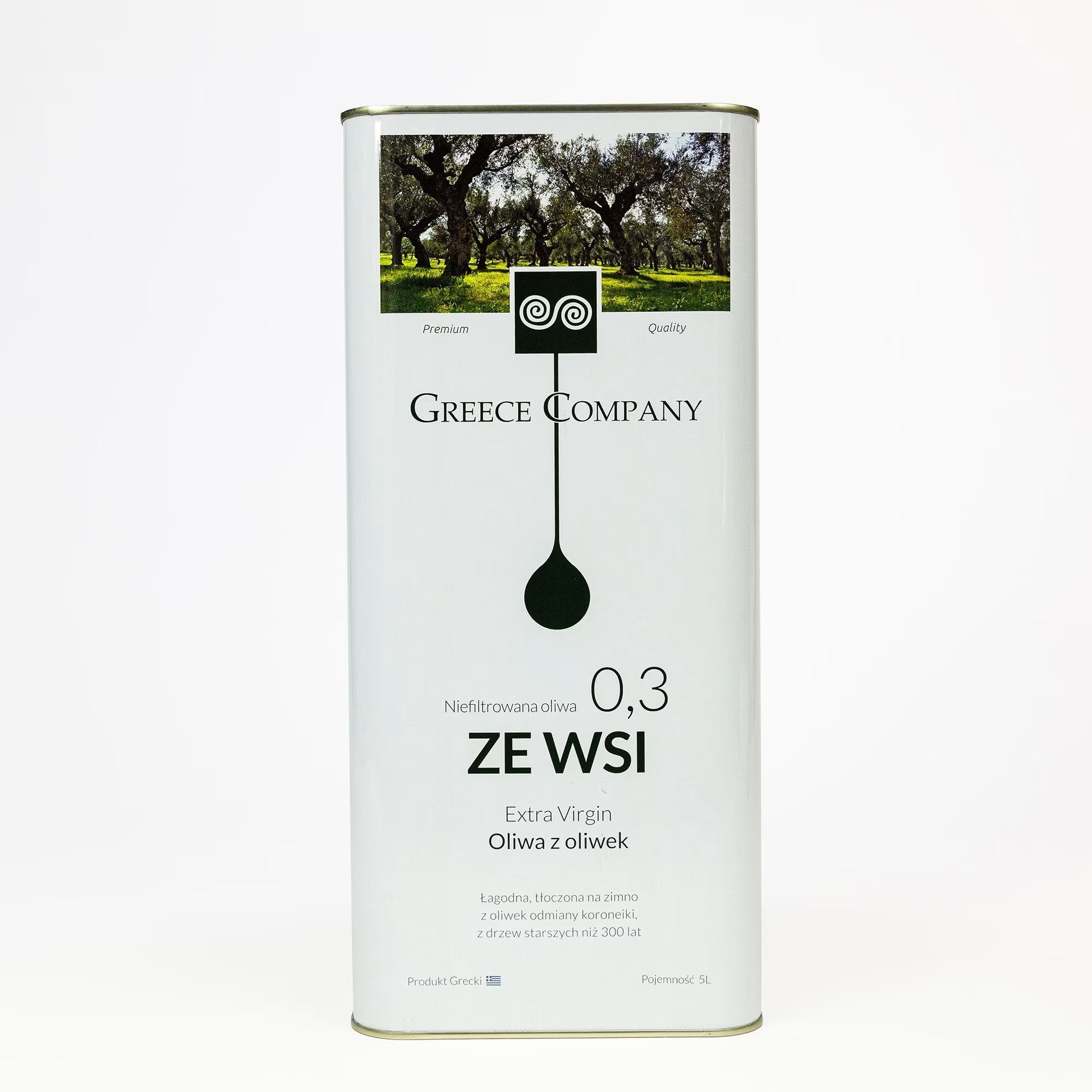 Oliwa ZE WSI niefiltrowana 0,3% 5L data