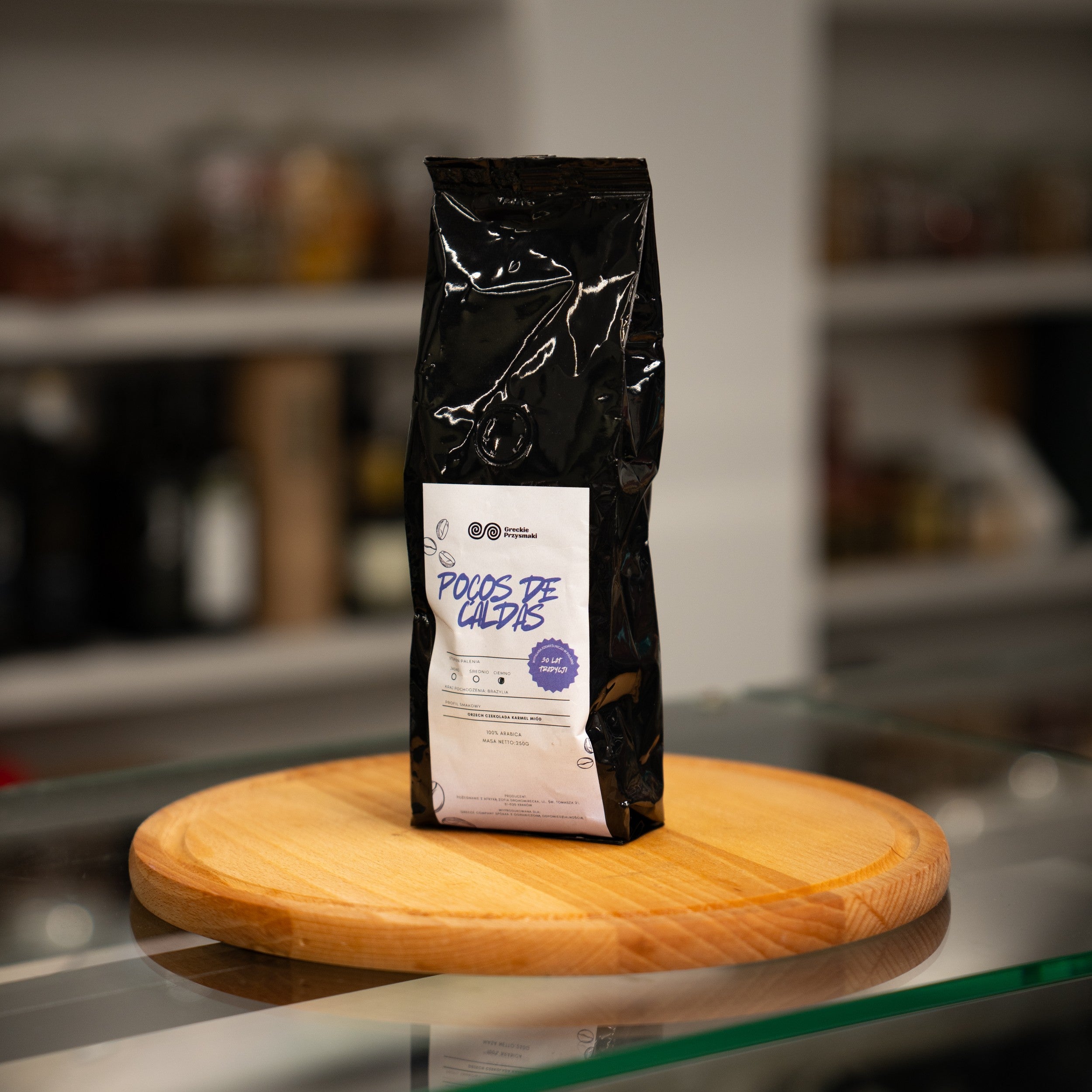Kawa Brazylia Pocos de Caldas ciemno palona 250g