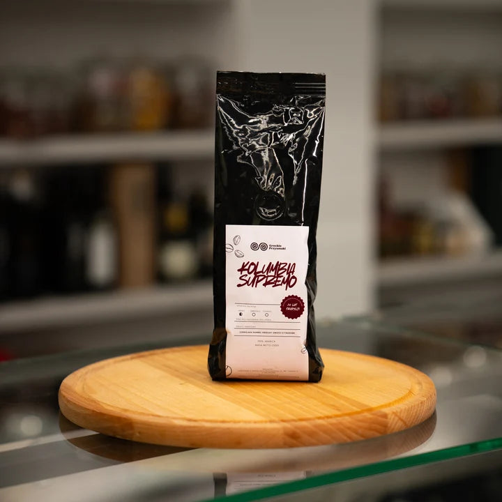 Kawa Kolumbia Supremo 18+ jasno palona ziarnista 250g