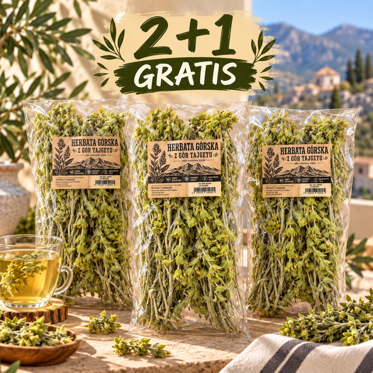 PAKIET 2+1 Herbata górska Malotira 45 g Tajget