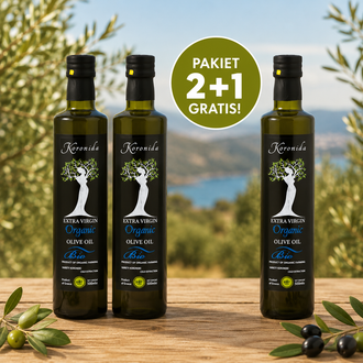 Pakiet 2 1 Oliwa Z Oliwek Extra Virgin Bio Koronida 0 3 500 Ml