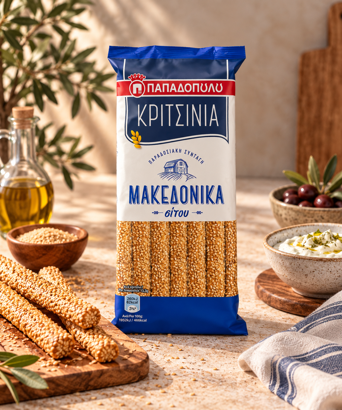 Paluszki Kritsinia z sezamem 200g