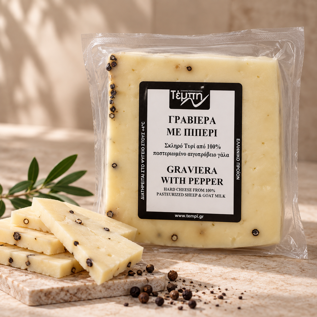 Ser Graviera z czarnym pieprzem 300 g